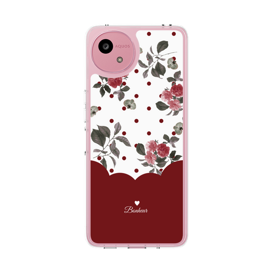 Slim Protection Case［ Twin Dot Flower - Red ］