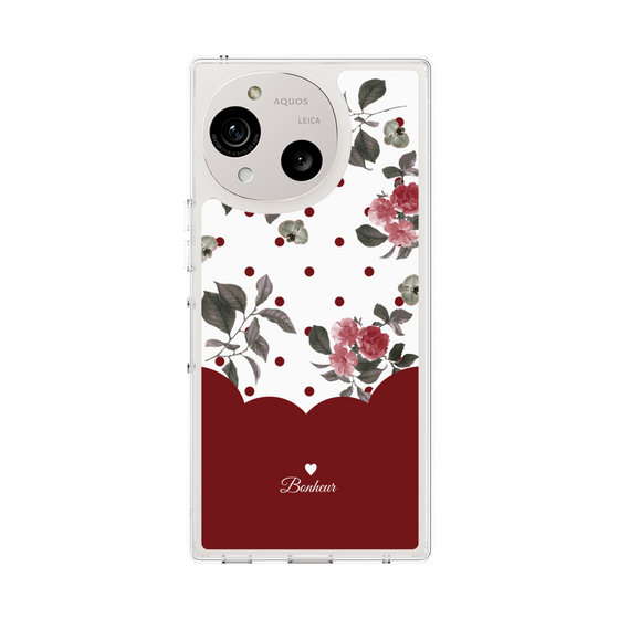 Slim Protection Case［ Twin Dot Flower - Red ］