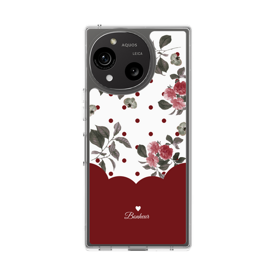 Slim Protection Case［ Twin Dot Flower - Red ］