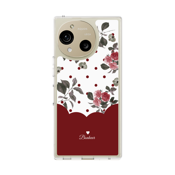 Slim Protection Case［ Twin Dot Flower - Red ］