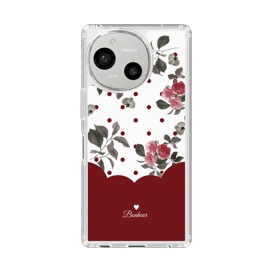 Slim Protection Case［ Twin Dot Flower - Red ］