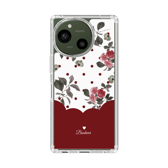 Slim Protection Case［ Twin Dot Flower - Red ］
