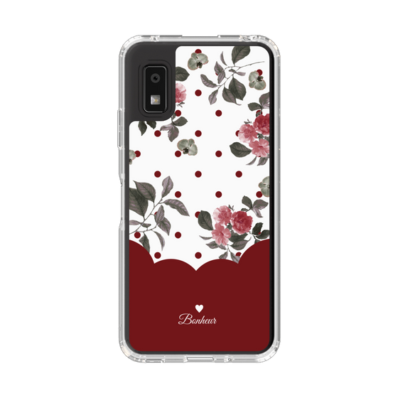 Slim Protection Case［ Twin Dot Flower - Red ］