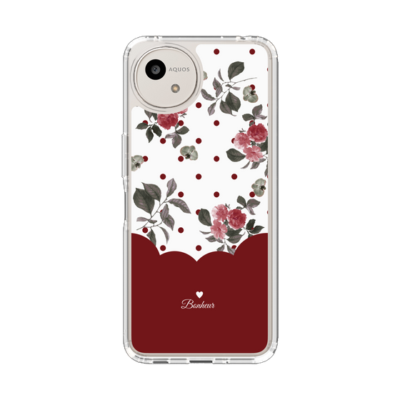 Slim Protection Case［ Twin Dot Flower - Red ］