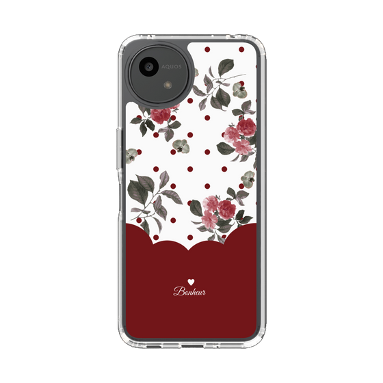 Slim Protection Case［ Twin Dot Flower - Red ］
