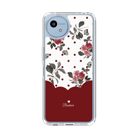 Slim Protection Case［ Twin Dot Flower - Red ］