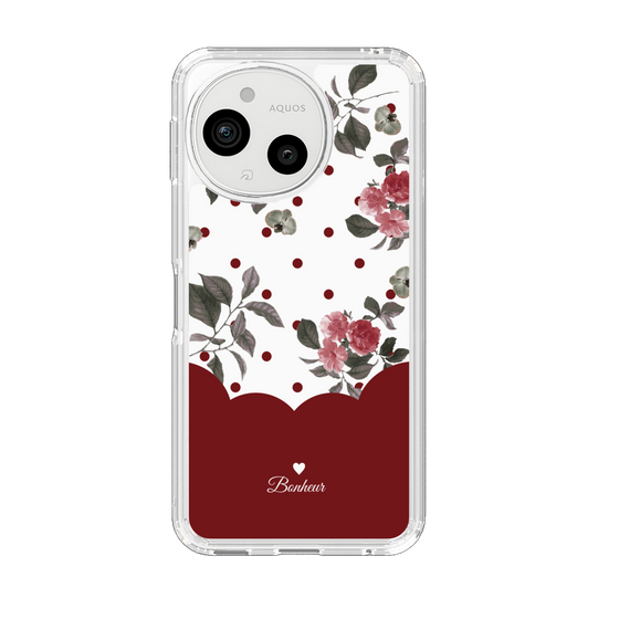 Slim Protection Case［ Twin Dot Flower - Red ］