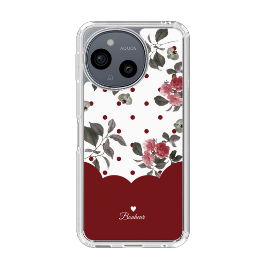 Slim Protection Case［ Twin Dot Flower - Red ］