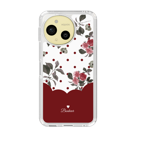 Slim Protection Case［ Twin Dot Flower - Red ］