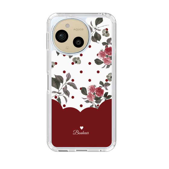 Slim Protection Case［ Twin Dot Flower - Red ］