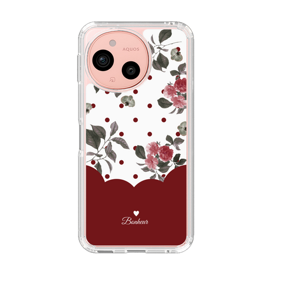 Slim Protection Case［ Twin Dot Flower - Red ］