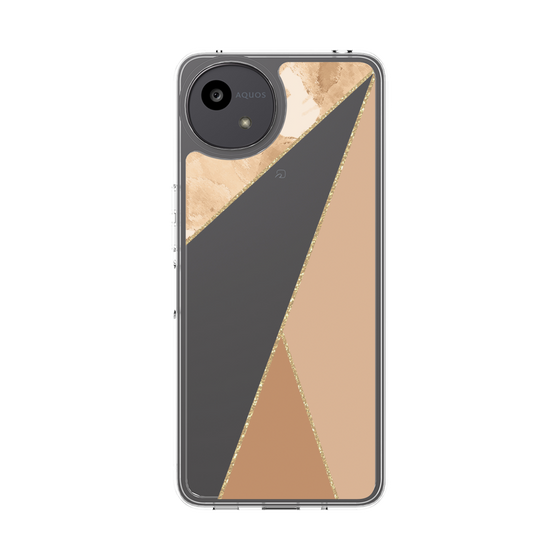 Slim Protection Case［ Marble Triangle Palette - Beige ］