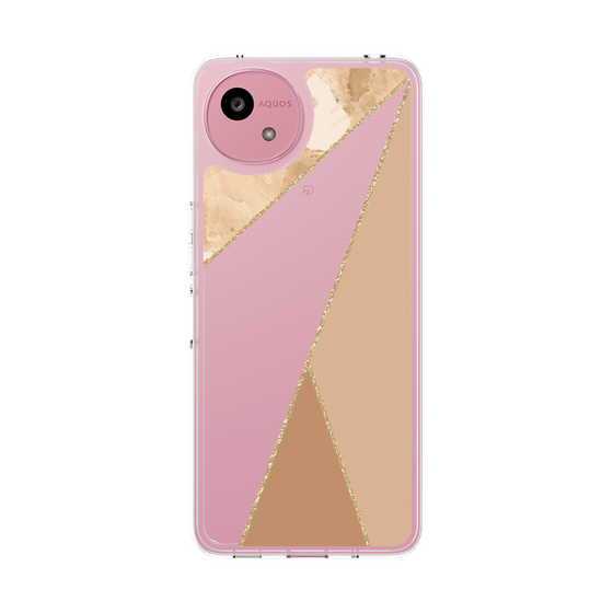 Slim Protection Case［ Marble Triangle Palette - Beige ］