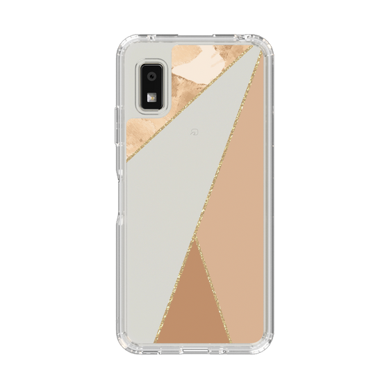 Slim Protection Case［ Marble Triangle Palette - Beige ］