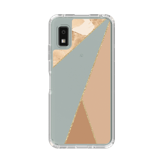 Slim Protection Case［ Marble Triangle Palette - Beige ］