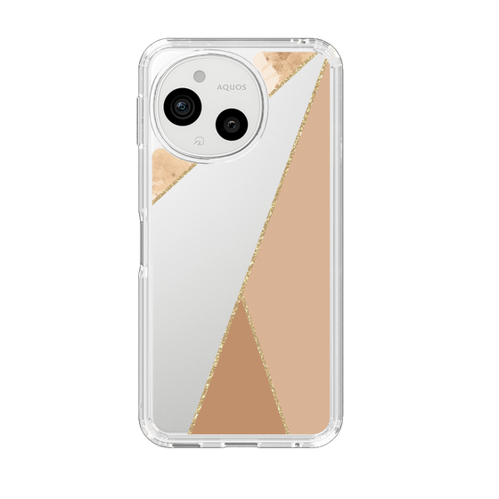 Slim Protection Case［ Marble Triangle Palette - Beige ］