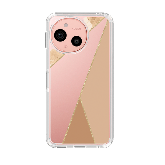 Slim Protection Case［ Marble Triangle Palette - Beige ］
