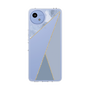Slim Protection Case［ Marble Triangle Palette - Blue ］