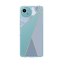 Slim Protection Case［ Marble Triangle Palette - Blue ］