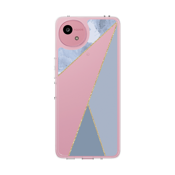Slim Protection Case［ Marble Triangle Palette - Blue ］