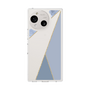 Slim Protection Case［ Marble Triangle Palette - Blue ］
