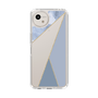 Slim Protection Case［ Marble Triangle Palette - Blue ］