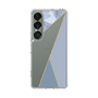 Slim Protection Case［ Marble Triangle Palette - Blue ］