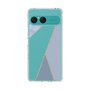 Slim Protection Case［ Marble Triangle Palette - Blue ］