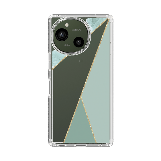 Slim Protection Case［ Marble Triangle Palette - Green ］