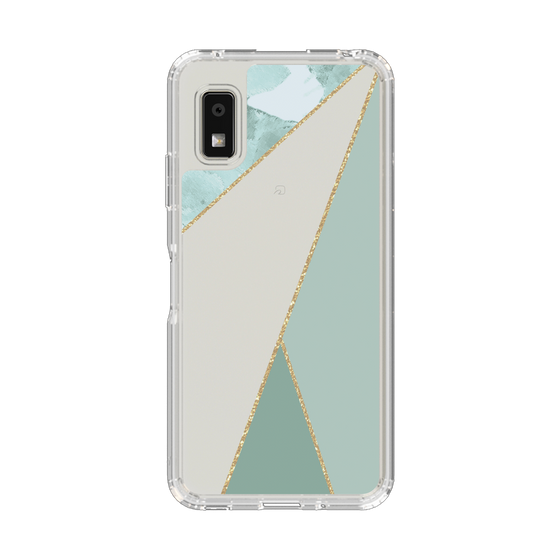 Slim Protection Case［ Marble Triangle Palette - Green ］