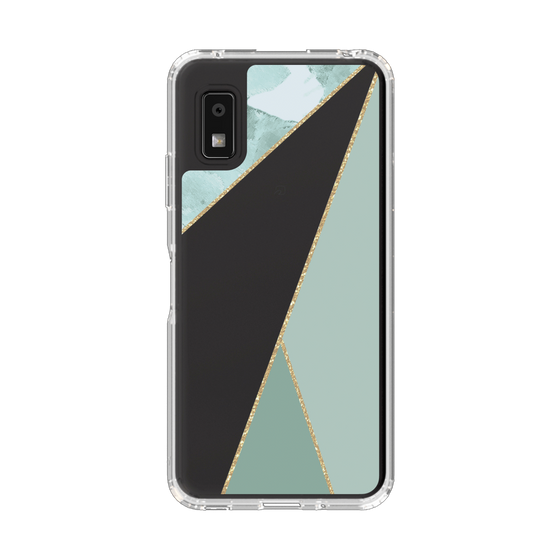 Slim Protection Case［ Marble Triangle Palette - Green ］