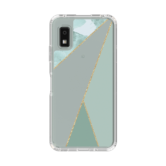 Slim Protection Case［ Marble Triangle Palette - Green ］