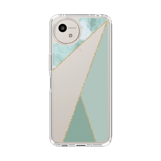 Slim Protection Case［ Marble Triangle Palette - Green ］