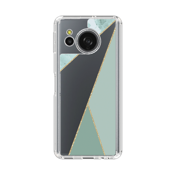 Slim Protection Case［ Marble Triangle Palette - Green ］