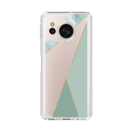 Slim Protection Case［ Marble Triangle Palette - Green ］