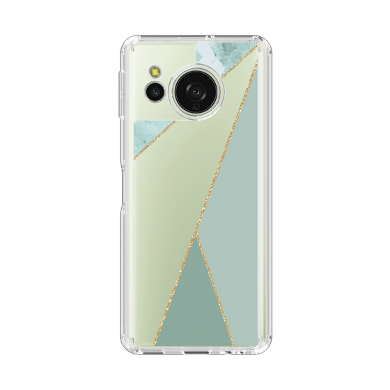 Slim Protection Case［ Marble Triangle Palette - Green ］