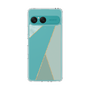 Slim Protection Case［ Marble Triangle Palette - Green ］