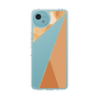 Slim Protection Case［ Marble Triangle Palette - Orange ］