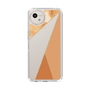 Slim Protection Case［ Marble Triangle Palette - Orange ］