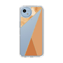 Slim Protection Case［ Marble Triangle Palette - Orange ］