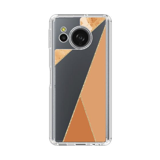 Slim Protection Case［ Marble Triangle Palette - Orange ］