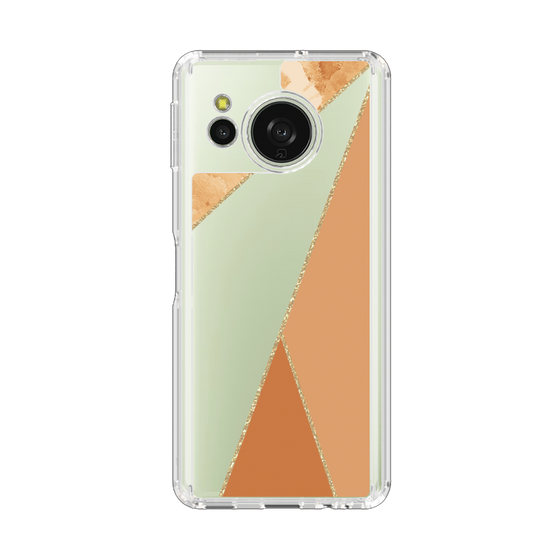 Slim Protection Case［ Marble Triangle Palette - Orange ］