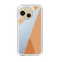 Slim Protection Case［ Marble Triangle Palette - Orange ］