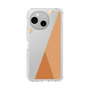 Slim Protection Case［ Marble Triangle Palette - Orange ］