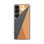 Slim Protection Case［ Marble Triangle Palette - Orange ］