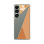 Slim Protection Case［ Marble Triangle Palette - Orange ］