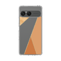 Slim Protection Case［ Marble Triangle Palette - Orange ］