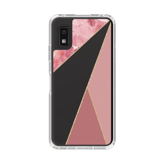 Slim Protection Case［ Marble Triangle Palette - Pink ］