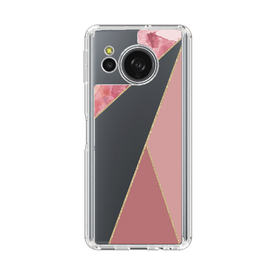 Slim Protection Case［ Marble Triangle Palette - Pink ］