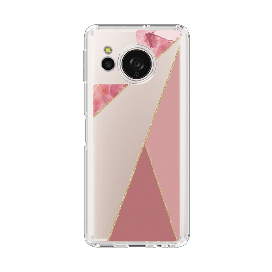 Slim Protection Case［ Marble Triangle Palette - Pink ］